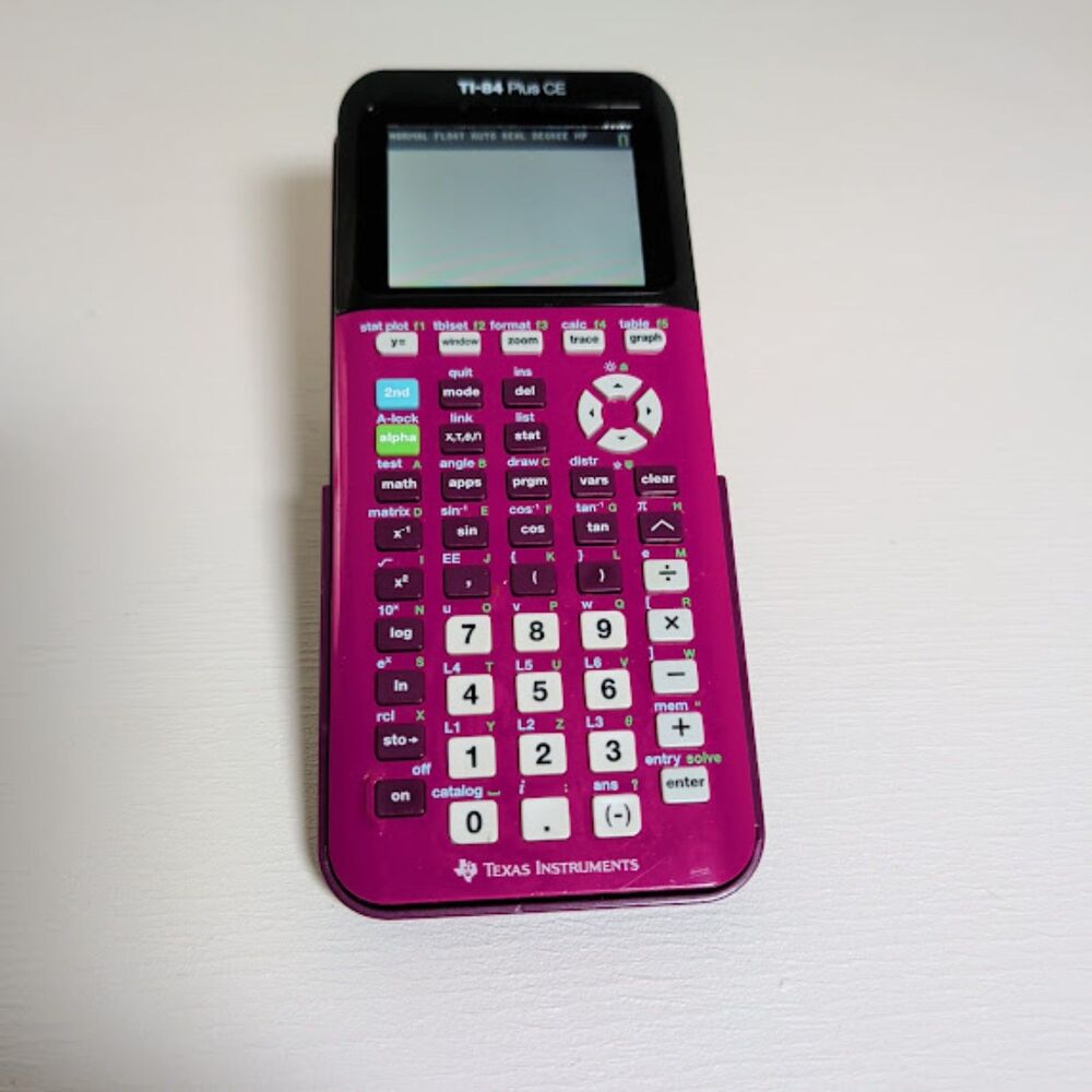 TI-84 Plus CE Graphing Calculator - Rose Pink 🎀 TESTED